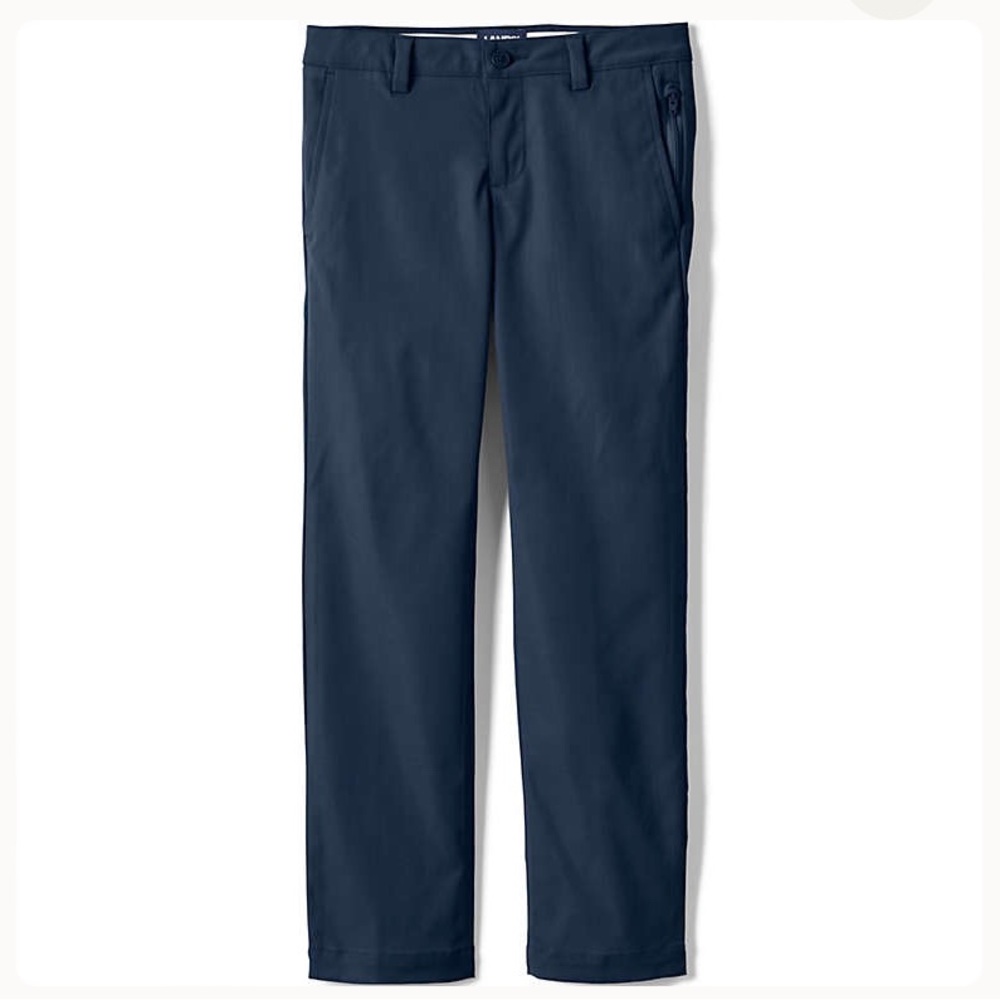 Land’s End‎ Girl’s Active Chino Pants in Blue Size 14